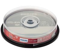 Philips DVD-RW 4.7GB Data/120 Min Video, 4x Speed Recording 10er Spindel - Packa