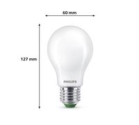Philips E27 Bombilla LED A60 4W 840lm 2700K mate, paquete de 3 EC:EPREL:1442611