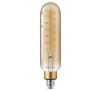 Philips E27 bombilla tubular LED gigante de 7W regulable en oro.