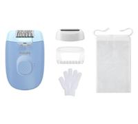 Depiladora Philips Series 4000 BRE247/00 Azul rodillos masaje luz precisión