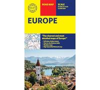 Philip's Europe Road Map: with high speed rail (Philip's Sheet Maps)