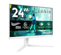 Philips Evnia 24M2N3201P Gaming Monitor 24 Pulgadas 260Hz, Panel Fast IPS, 1ms GtG, HDR10, Adaptive Sync, G-Sync Compatible, Altura Ajustable (1920x1080 HDMI 1x 2.0 DP 1x 1.4) Blanco