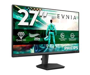 PHILIPS Evnia 27M2N3500PF Gaming Monitor 27 Pulgadas 260Hz Panel Fast IPS, 1ms GtG, HDR10, G-Sync Compatible, (2560x1440 HDMI 1x 2.0 DP 1x 1.4) Gris Oscuro