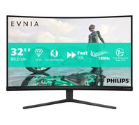 Philips Evnia 32M2C3500L monitor curvo QHD de 32 pulgadas para juegos, 180 Hz, 0,5 ms, FreeSync Premium, HDR10 (2560x1440, 2x HDMI, DisplayPort) gris oscuro