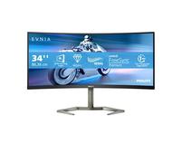 Philips Evnia 34M1C5500VA - Monitor Gaming Curvo WQHD de 34 Pulgadas, 1 ms MPRT, 165 Hz, FreeSync Premium, HDR10 (3440x1440, DisplayPort, HDMI, USB Hub) Negro