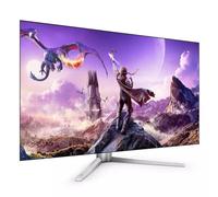 PHILIPS Evnia 42M2N8900 - Monitor gaming OLED UHD de 42 pulgadas, 138 Hz, Ambiglow, FreeSync Premium, G-Sync Comp (3840x2160, 0.1ms GtG, HDMI 2.1, DisplayPort, USB-C (90W PD), USB Hub) gris/blanco