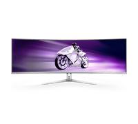 Philips Evnia 49M2C8900L 49 pulgadas - QD OLED Monitor curvo para juegos QD OLED, DQHD, 144 hercios, 0,03 ms GtG, HDR400, Ambiglow, HDMI 2.1, DisplayPort 1.4, USB-C
