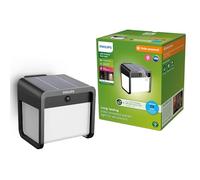 Philips Ezra Luz de pared exterior solar con sensor de movimiento UltraEficiente, 3000K, 250/25lm, Negro