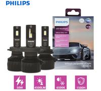 Philips-faro LED Ultinon Rally H4 H7 para coche, lámparas blancas de alta potencia 9005 K, H11 HB3 HB4 HIR2 9006 9012 100, 6500 W, 9000LM
