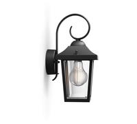 Philips - Farol de pared Buzzard negro 1x60W 230V