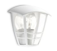 Philips - Farol de pared Creek blanco 1x60W base 230V