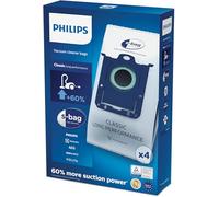 Philips FC8021/03 - Bolsas para aspiradores | Paquete de 4 bolsas desechables de plástico duradero (FC8021/03)