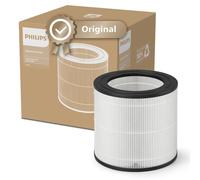 Philips Filtro de Repuesto Genuino para Purificador de Aire AC0650 y AC0651/10, NanoProtect HEPA, 12 Meses, Indicador de Vida Útil, Negro/Blanco (FY0611/30)