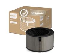 Filtro de repuesto original de Philips para el purificador y humidificador de aire 2 en 1 serie 3400 AC3420 y AC3421, HEPA NanoProtect + Active Carbon, 12 meses de duración, negro/blanco (FY3400/30)