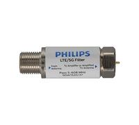 Philips Filtro LTE para Antena de TV, filtra señal 4G 5G LTE para Reducir interferencias y pixilación para recepción de TV Digital HD Clara, Rango de frecuencia 5-608 MHz, instalación en Interiores y