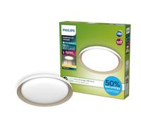 Philips Fleta - Plafond Techo LED UltraEficiente, SceneSwitch (blancos regulables), blanco, 10W, 1850Lm, 2700K, IP20