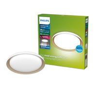 Philips Fleta - Plafond Techo LED UltraEficiente, SceneSwitch (blancos regulables), blanco, 10W, 1950Lm, 4000K, IP20