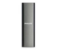 Philips FM02SS030P/00 SSD Externo Portátil de 2 TB USB Tipo-C 3.2 Gen 1, Gris Aluminio, Velocidad de Lectura 550 MB/s, Compatible con Windows y Linux