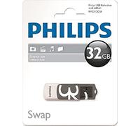 Philips fm32fd05b vivid edition - memoria usb de 32 gb, gris y blanco