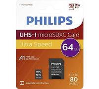 Philips fm64mp45b/00 memoria flash 64 gb microsdxc uhs-i clase 10