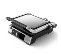 Philips Grill de contacto - Temperatura regulable. Gran superficie de grill y rendimiento de alta potencia. Placas antiadherentes extraíbles y bandeja recogegrasa. (HD6301/90)
