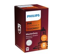 PHILIPS H4 Halógeno MasterDuty Hasta +130% 24V 75/70W P43t-38 13342MDC1 3200K