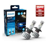 PHILIPS H4 LED Ultinon Pro6000 Boost 5800K Hasta +300% 18W 12V P43T-38 DUOBOX