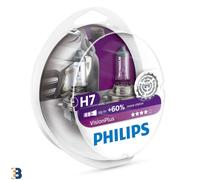 H7 PHILIPS VisionPlus 12V 55W PX26d Bombillas para faros 12972VPS2 Duo Box
