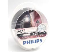 Philips H7 VisionPlus Bombilla De Faro +60% 12V Kit De 2