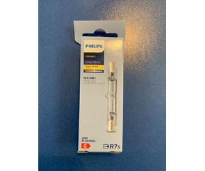 PHILIPS Halógeno Plusline R7s 230V 140W Claro Bombilla 78mm DIMMABLE