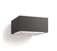 PHILIPS Hedgehog aplique de pared para exteriores (42 W), resistente a la intemperie para acentos de iluminación modernos, E27 luz sin bombilla, antracita