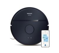 Philips Homerun Serie 2000: Robot Aspirador y friegasuelos 2 en 1 con 2700 Pa de succión & 130 min de autonomía, Navegación láser, Carpet Boost, Controlado por App, Azul (XU2000/10)