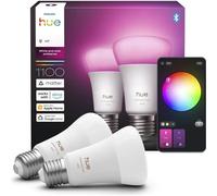 Philips Hue Ambiance E27 Doppelpack LED-Lampen - weiß