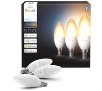 Philips Hue Ambiente Blanco Bombilla LED Inteligente E14 Vela B39 Pack de 3 | 500lm, 3.7W, Luz Regulable Espectro Completo 1000-20000K, Control por App y Voz, Compatible con Alexa y Google y Apple Home