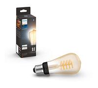 Philips Hue Ambiente Blanco Bombilla LED Inteligente Filamento E27 ST64 | 550lm, 7W, Luz Regulable de Cálida a Fría 2200-4500K, Control por App y Voz, Compatible con Alexa, Google y Apple Home