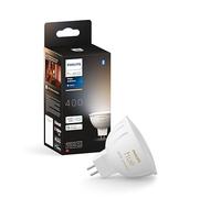 Philips Hue Ambiente Blanco Foco LED Inteligente GU5.3 MR16 | 400lm, Bombilla 5.1W, Luz Regulable de Cálida a Fría 2200-6500K, Control por App y Voz, Compatible Alexa, Google y Apple Home