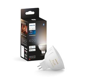 Philips Hue Ambiente Blanco Foco LED Inteligente GU5.3 MR16 | 400lm, Bombilla 5.1W, Luz Regulable de Cálida a Fría 2200-6500K, Control por App y Voz, Compatible Alexa, Google y Apple Home