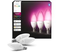 Philips Hue Ambiente Blanco y Color Bombilla LED Inteligente E14 Vela 3 Ud | B39, 500lm, 3.7W, Luz Espectro Completo 1000-20000K, Control por App y Voz, Compatible con Alexa y Google y Apple Home