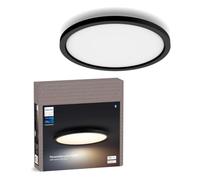 Philips Hue Aurelle Panel LED Inteligente Regulable Redondo 39,5 cm, Negro | 21W, Hasta 2450 lm, Luz Uniforme Blanca de Cálida a Fría, Control por App y Voz, Compatible con Alexa, Google y Apple Home