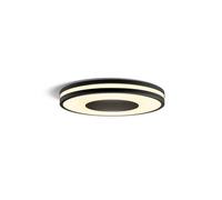 Philips Hue Being Plafón LED de Techo Inteligente + Interruptor, Negra | Hasta 2500lm, 22.5W, Luz Blanca de Cálida a Fría Regulable, Control por App y Voz, Compatible con Alexa, Google y Apple Home