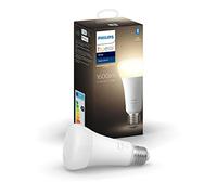 Philips Hue - Bombilla inteligente, E27, Luz cálida regulable, 15.5W, Compatible con Alexa y Google Home - Pack de 1 Bombilla LED inteligente