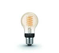 Philips Hue - Bombilla inteligente filamento, E27, Estándar, Luz cálida regulable, 7W, Compatible con Alexa y Google Home - Pack de 1 Bombilla LED inteligentes
