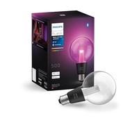 Philips Hue Bombilla inteligente Lightguide, formato Globo G95, filamento de colores, luz blanca y de color, compatible con Bluetooth, control por voz con Alexa, Apple Home y Google Assistant