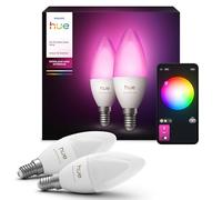 Philips Hue White and Color ambiance Vela - Bombilla inteligente E14 - (paquete de 2)