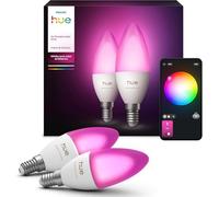 Philips Hue White and Color ambiance Vela - Bombilla inteligente E14 - (paquete de 2)