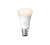 Philips Hue Bombilla LED inteligente (casquillo de bayoneta B22), 1100 lúmenes (equivalente a 75 W) funciona con Alexa, Google Assistant y Apple Homekit
