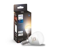 Philips Hue - Bombilla LED inteligente Esférica, casquillo E14, 5.1W 470 lúmens, Luz Blanca de Cálida a Fría, Compatible con Alexa y Google Home