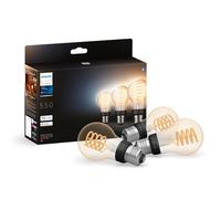 Philips Hue Bombilla LED Inteligente Filamento, E27, Luz Blanca de Cálida a Fría, Regulable, 7 W, Compatible con Amazon Alexa, Echo, Echo Dot, Pack de 3 Bombillas LED Inteligentes