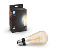 Philips Hue - Bombilla Led Inteligente Filamento, Luz Blanca de cálida a fría, casquillo E27 ST72, 7W 550 Lúmens, Compatible con Alexa y Google Home