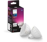 Philips Hue - Bombilla LED Inteligente, MR16, Luz Blanca y de Colores, regulable, 6.3W, Compatible con Amazon Alexa (Echo, Echo Dot) - Pack de 2 Bombillas LED inteligentes
